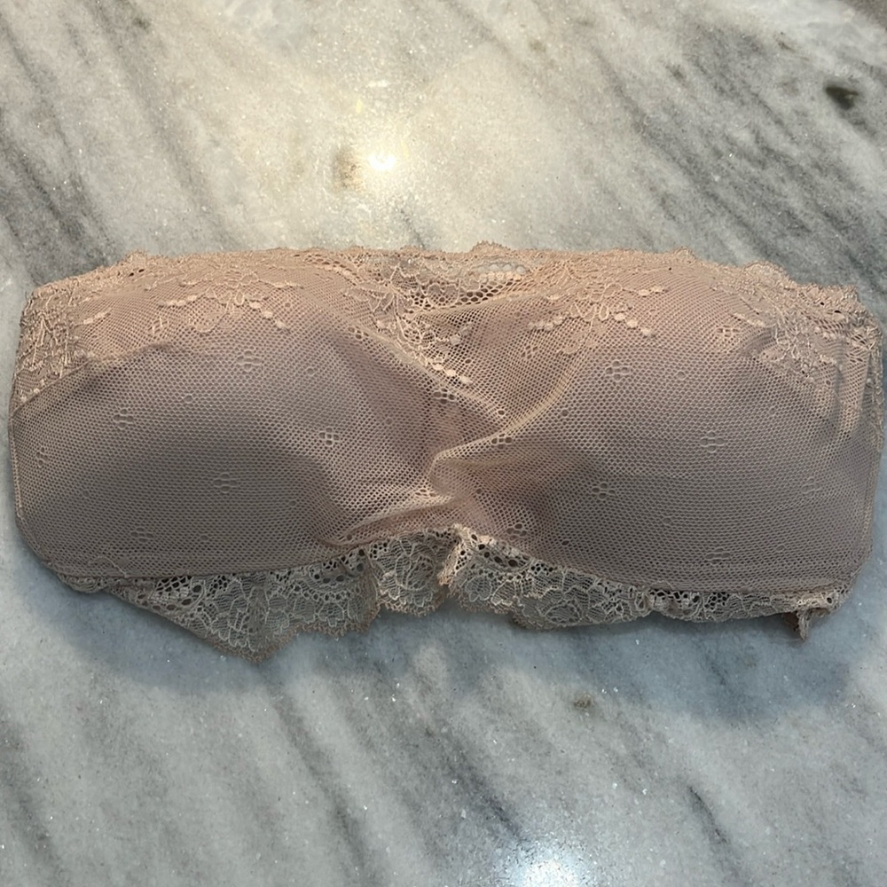 Spanx NO underwire bandeau lace bralette